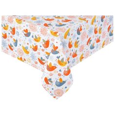 Скатерть «Пташки» рогожка наб. 140х180 см Guten Morgen