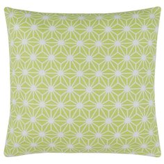 Подушка декоративная на молнии «Абстракция зеленая» рогожка наб. 40х40 см Guten Morgen