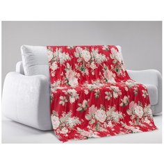 Плед Guten Morgen Ребекка, 150 х 200 см, красный/белый/зеленый