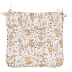 Декоративная подушка (сидушка) толстушка «Щелкунчик» рогожка наб. 40х40 см Guten Morgen