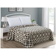 Покрывало Guten Morgen Шерпа жаккард Вирджиния, 150 х 200 см, коричневый