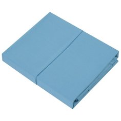 Простыня гл. кр сатин синий 150х214 Guten Morgen