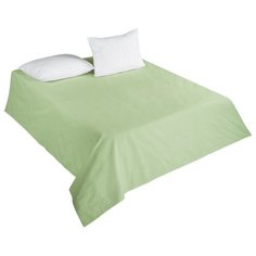 Простыня гл. кр сатин зеленый 180х220 Guten Morgen