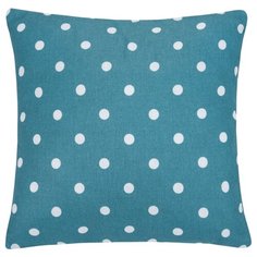 Подушка декоративная на молнии "Горох синий" рогожка наб. 40х40 Guten Morgen