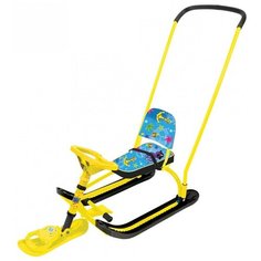 Снегокат Twiny2 Осьминоги к/Желтый h-260мм TW2/O2 Nika