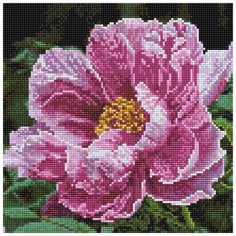 Алмазная мозаика "Китайский пион", 30x30 см Molly