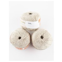 Пряжа Пехорка Ажурная, 100 % хлопок, 50 г, 280 м, 3 шт., 181 Жемчуг