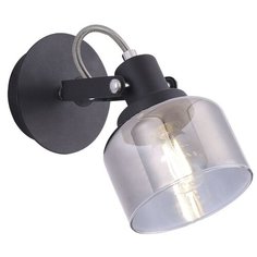 Спот FREYA Evette FR5042CW-01B, кол-во ламп: 1 шт., цвет арматуры: черный, цвет плафона: серый