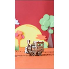 Деревянный конструктор UNIWOOD Паровоз