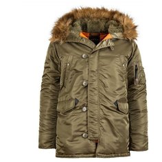 Куртка-аляска мужская Alpha Industries Slim Fit N-3B (винтажный оливковый), XS (44)