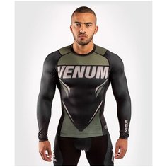 Рашгард Venum One FC Impact размер S, black/khaki