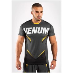 Футболка Venum One FC Impact Dry Tech размер M, grey/yellow