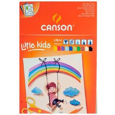 Альбом CANSON Kids А4 (24*32см), 120гр цветная бумага, 30л склейка