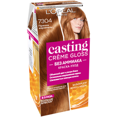 LOreal Paris Casting Creme Gloss стойкая краска-уход для волос, 7304 пряная карамель