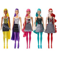 Игровой набор Barbie В2 Color Reveal Monochrome Doll Сюрприз с аксессуарами GTR94