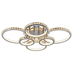 Светодиодная люстра 8052/6 CHR 312W+8W RGB Profit Light