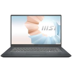 Ноутбук MSI Modern 15 A11SBU-658RU 15.6" FHD IPS/Core i5-1155G7/8GB/512GB/NVIDIA GeForce MX450 2GB/Win 10 Home/NoODD/серый (9S7-155266-658)