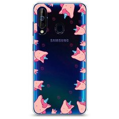 Силиконовый чехол "Рамка из розовых единорогов" на Samsung Galaxy A60 / Самсунг Галакси А60 Case Place