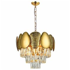 Подвесная люстра хрустальная CHIC 81437/6C GOLD Natali Kovaltseva