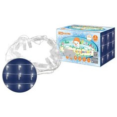 Гирлянда светодиодная "Прищепки" 3 м, 15LED, белый, 8 режимов, 250 В, IP20, TDM