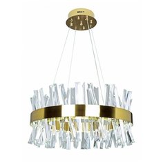 Подвесная люстра хрустальная светодиодная с пультом и управлением смартфоном регулировка цветовой температуры и яркости ночной режим и таймер INNOVATION STYLE 83047 Natali Kovaltseva