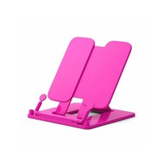 Подставка пластиковая для книг ErichKrause, Neon Solid, розовый 53528
