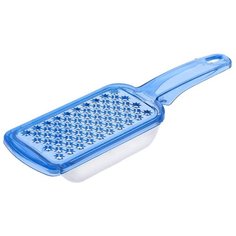 Терка для овощей и фруктов с контейнером, для детского питания, голубой Casalinghi