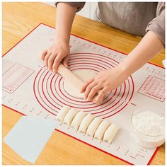 Коврик силиконовый для раскатки теста и выпечки 50х40 см Casalinghi