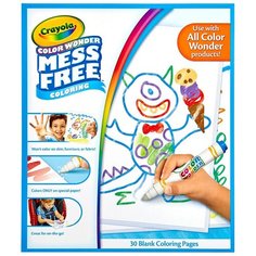 Бумага Crayola для рисования Color Wonder Mess Free 25.5 х 21 см, 30 л. белый