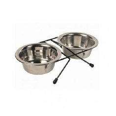 Трикси 24832 миски металл 0.75 л на подставке 2 шт (2 РЎв‚¬РЎвЂљ) Trixie