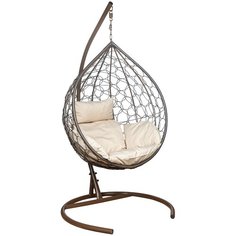 Подвесное кресло-кокон Leset Эва, коричневый/бежевый