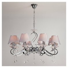Люстра Eurosvet Kelly 10085/8 хром / прозрачный хрусталь, E14, 320 Вт, кол-во ламп: 8 шт., цвет арматуры: хром, цвет плафона: серебристый