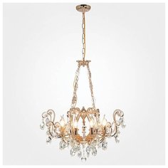 Люстра Eurosvet Seville 10060/8 золото/прозрачный хрусталь Strotskis, E14, кол-во ламп: 8 шт., цвет арматуры: золотой