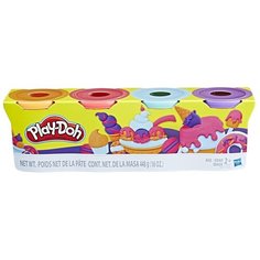 Масса для лепки Play-Doh Набор 4 банки, пастельные цвета, 448 гр (E4869/B5517)