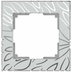 Рамка Edel на 1 пост серебряный WL09-Frame-01 Werkel