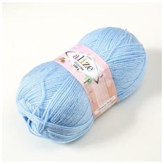 Пряжа ALIZE "Sekerim Bebe", 100% акрил, 320 м*100 г, 40 голубая