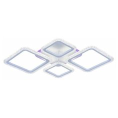 Светодиодная люстра 8015/2+2 WHT 88W+12W RGB Profit Light