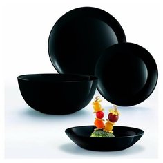 Столовый набор 19 предметов ДИВАЛИ НУАР Luminarc