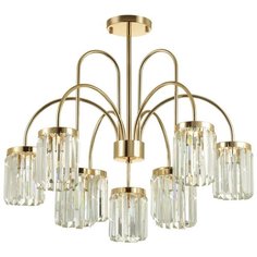 4987/9C CLASSIC ODL22 449 золотой/хрусталь Люстра потолочная E14 9*40W VASSA Odeon Light