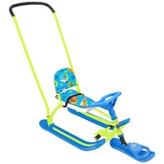 Снегокат Twiny2 пушистые звери лимонный h-260 TW2/П32 Nika