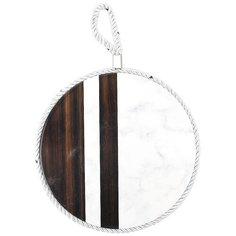 Подставка под горячее с пробкой и окантовкой "Grey/Brown", 17см., Nouvelle, 4730218-2
