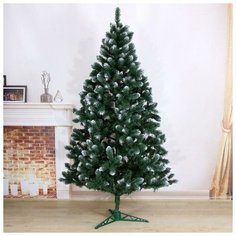 Max Christmas Ель искусственная Никольская иней 2,1 м (подставка пластик)