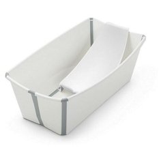 Ванночка с горкой Stokke Flexi Bath Bundle Tub with Newborn Support White