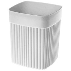 Стакан для зубных щеток Бытпласт Velvet, 433239338/433239307, светло-серый флэк