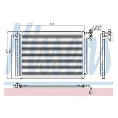 Радиатор кондиционера Nissens 94605 для BMW X5 E53