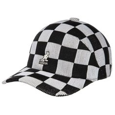 Бейсболка KANGOL арт. K3398 Chekered Tropic Adj Spacecap (черный / белый), размер UNI