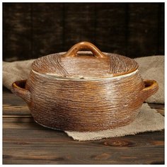 Пельменница "Кувшин", соломка, 3 л Керамика ручной работы