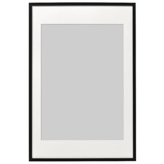 Фоторамка, рамка для фотографий и картин 60х90, с паспарту 50х70, black minimal GF 5396