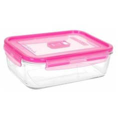 Контейнер прямоугольный 1,22л PUREBOX ACTIVE NEON MIX ярко- розовый Luminarc