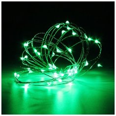 Гирлянда Baziator нить Роса Гибкая, 500 см, 50 ламп, зелeный
